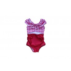 RED CHECK SWIMSUIT (FOR GIRLS) REORDER