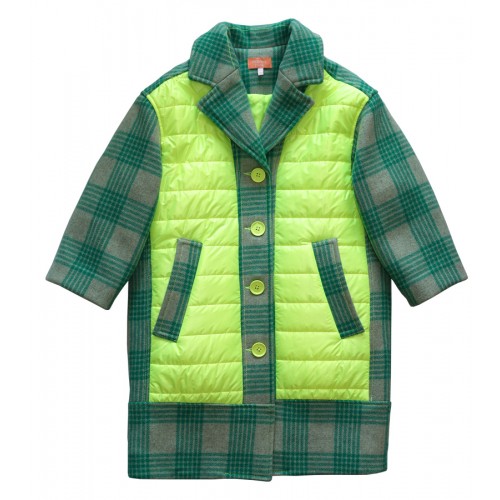 UNIQUE PATCHED PADDING COAT (GREEN) - SOLD-OUT