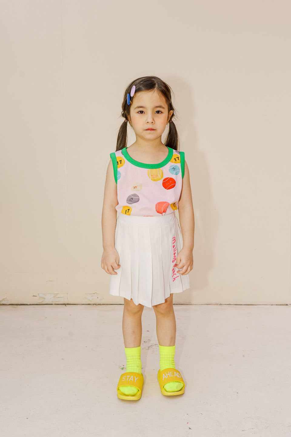 PLEATS SKIRT (WHITE)